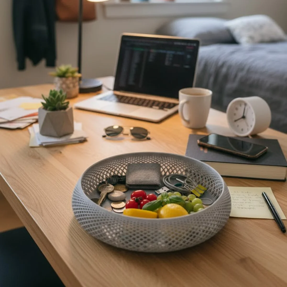 Vide-poche Design Alvéolaire Noir – Image 3