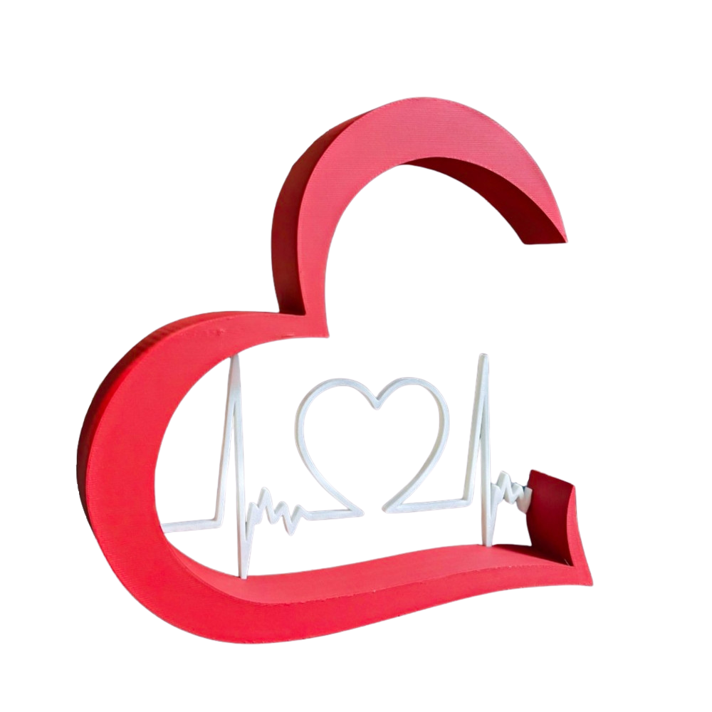 Objet déco design luxe en forme de cœur, fabrication française éco-responsable - Ecomii