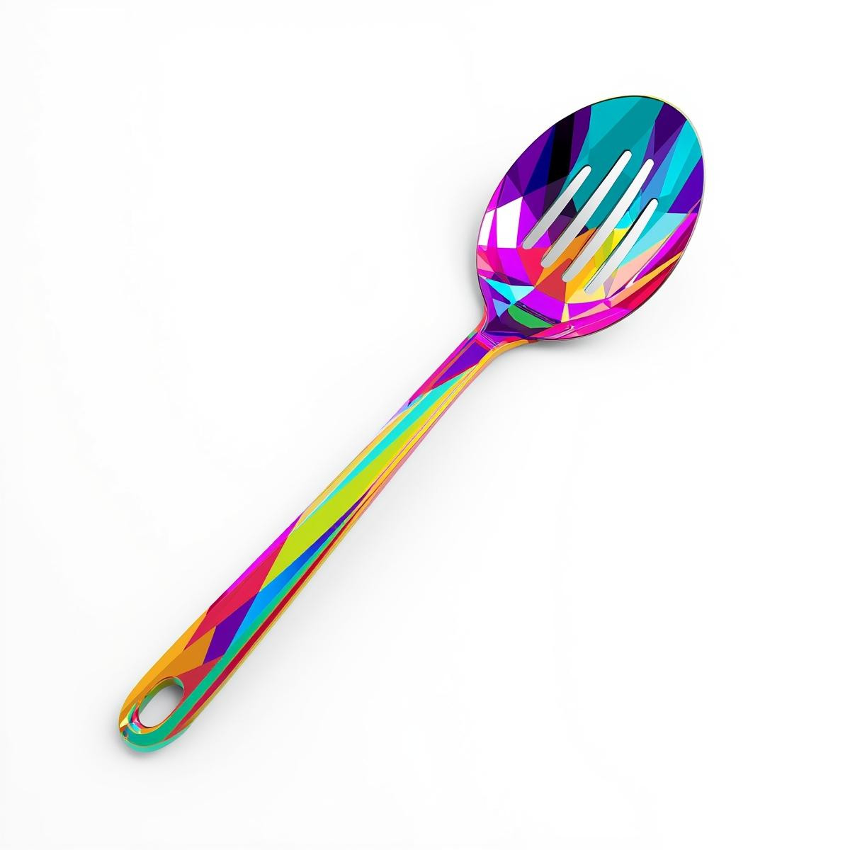 image hyper realiste geometric et colorful d'un ustensile de cuisine (1)