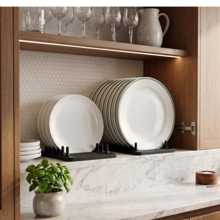 Range-assiettes vertical design — vue 2