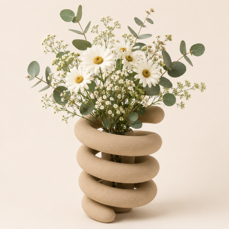 Vase design contemporain – Spira — vue 2