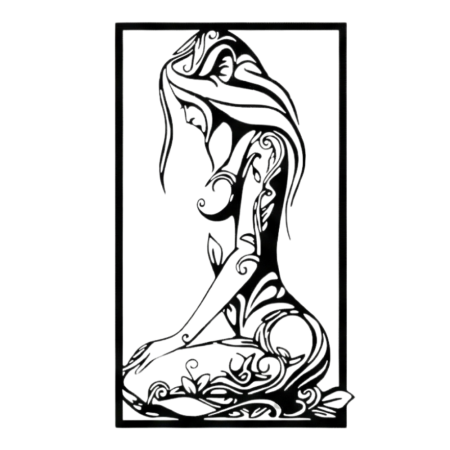 Décoration murale silhouette femme – Égérie — vue 2